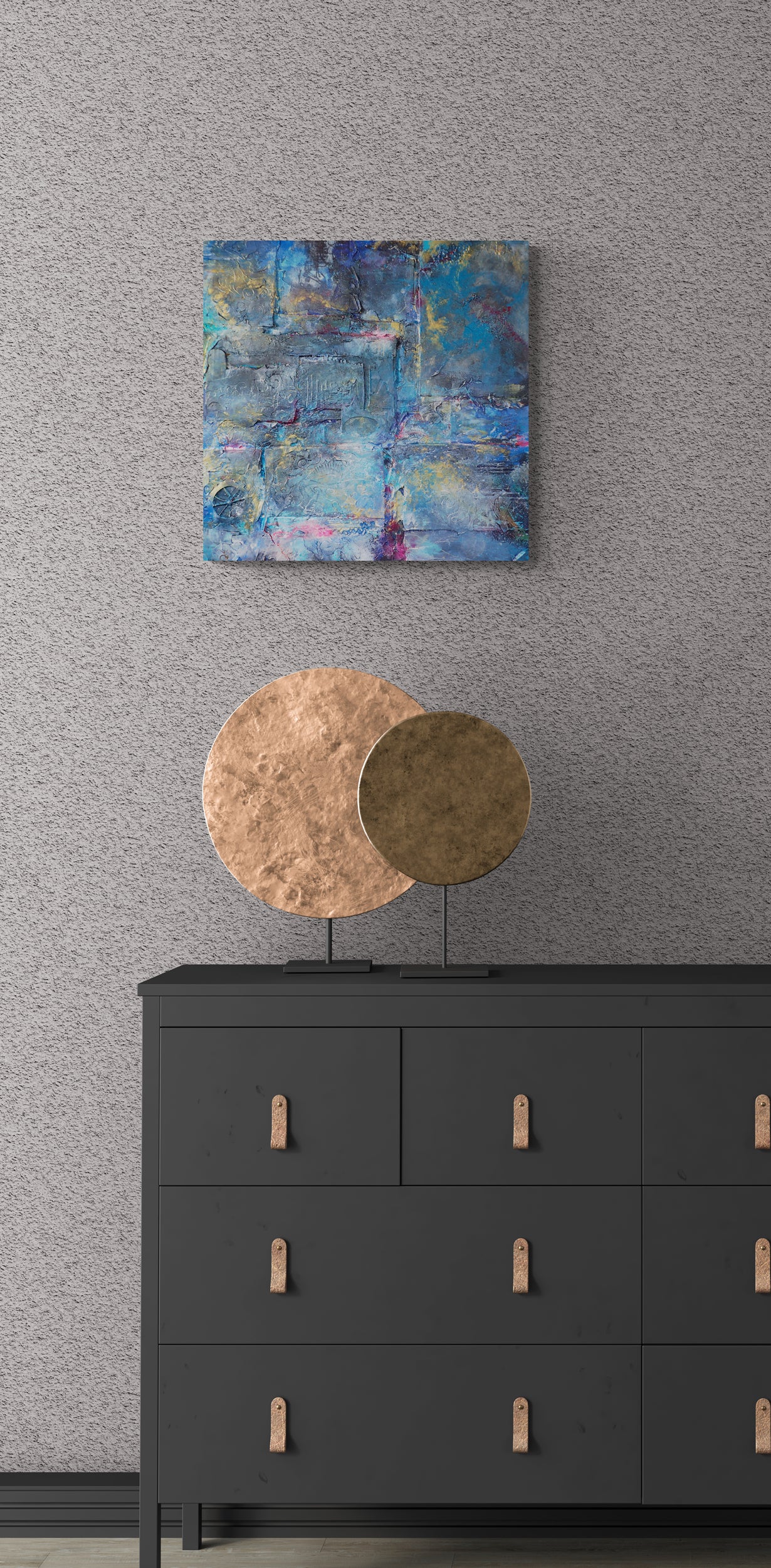 Curious Weekend - This art is by Kimberli Werner, abstract expressionist artist, based in the UK.