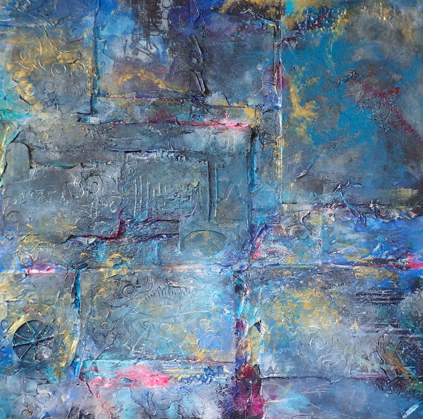 Curious Weekend - This art is by Kimberli Werner, abstract expressionist artist, based in the UK.
