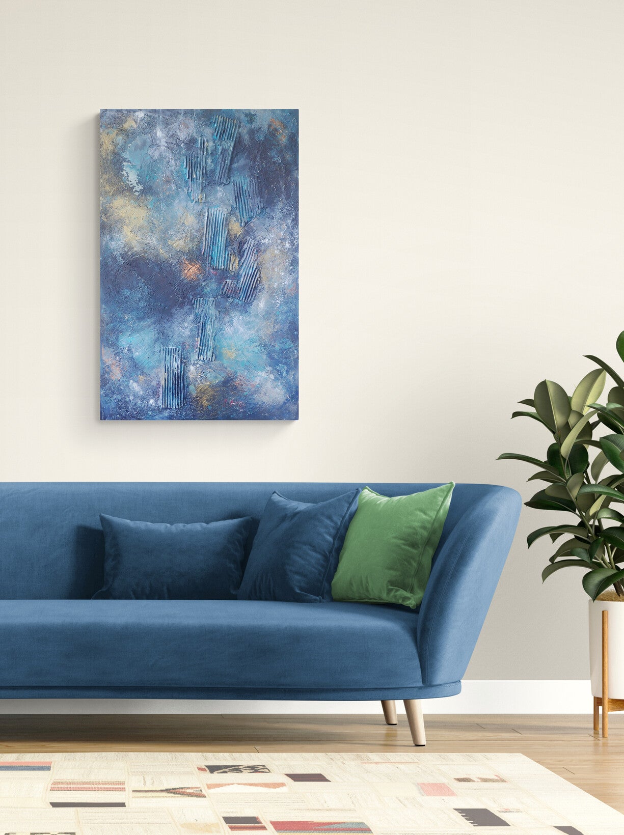 I am Listening - This art is by Kimberli Werner, abstract expressionist artist, based in the UK.