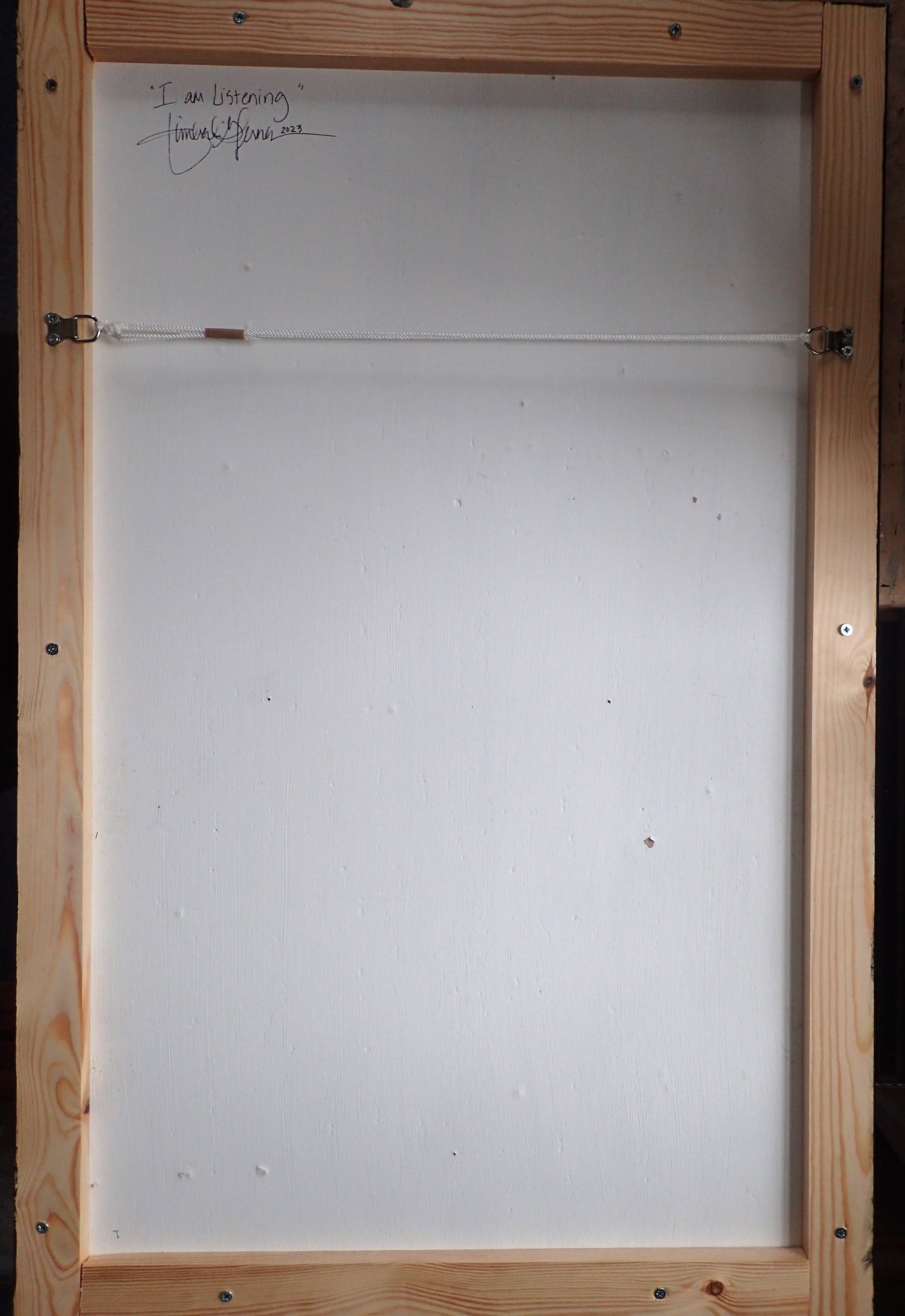 I am Listening - This art is by Kimberli Werner, abstract expressionist artist, based in the UK.