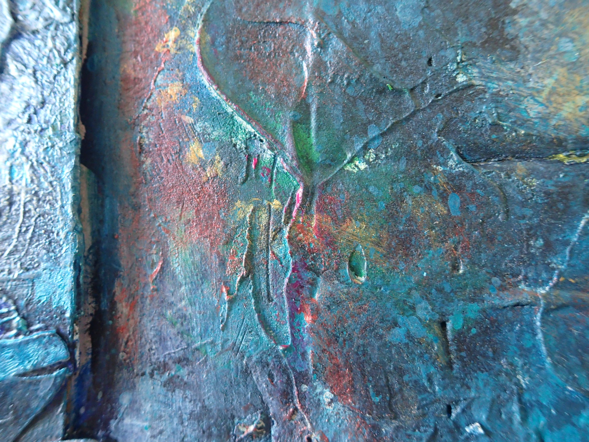 When Home is Everywhere and nowhere - This art is by Kimberli Werner, abstract expressionist artist, based in the UK.