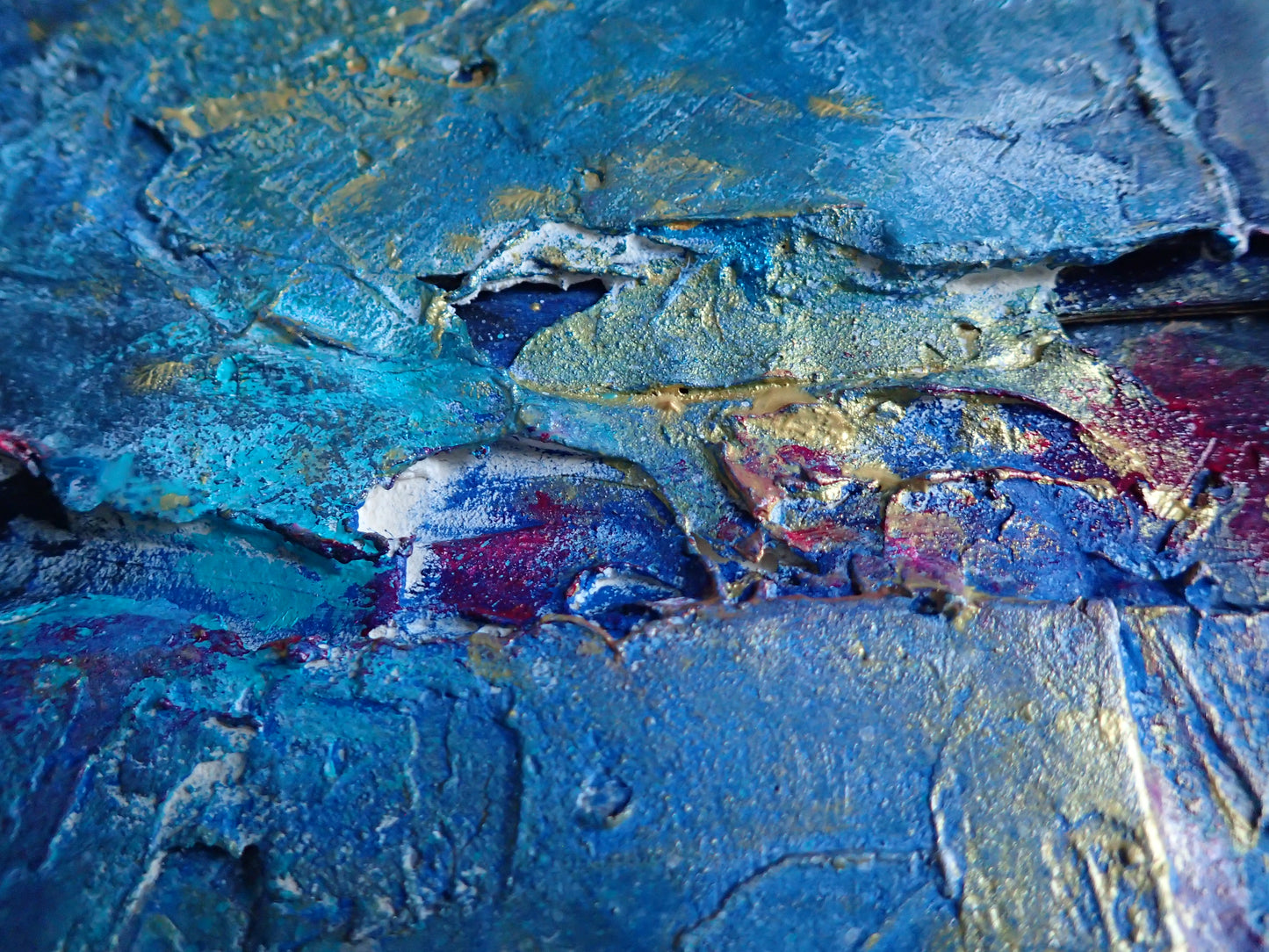 Curious Weekend - This art is by Kimberli Werner, abstract expressionist artist, based in the UK.