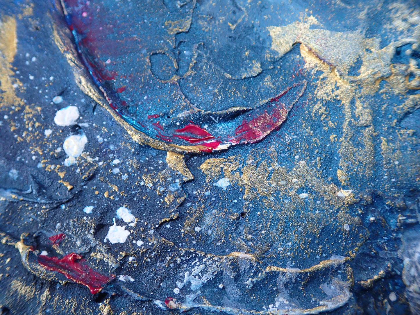 This art is by Kimberli Werner, abstract expressionist artist, based in the UK.