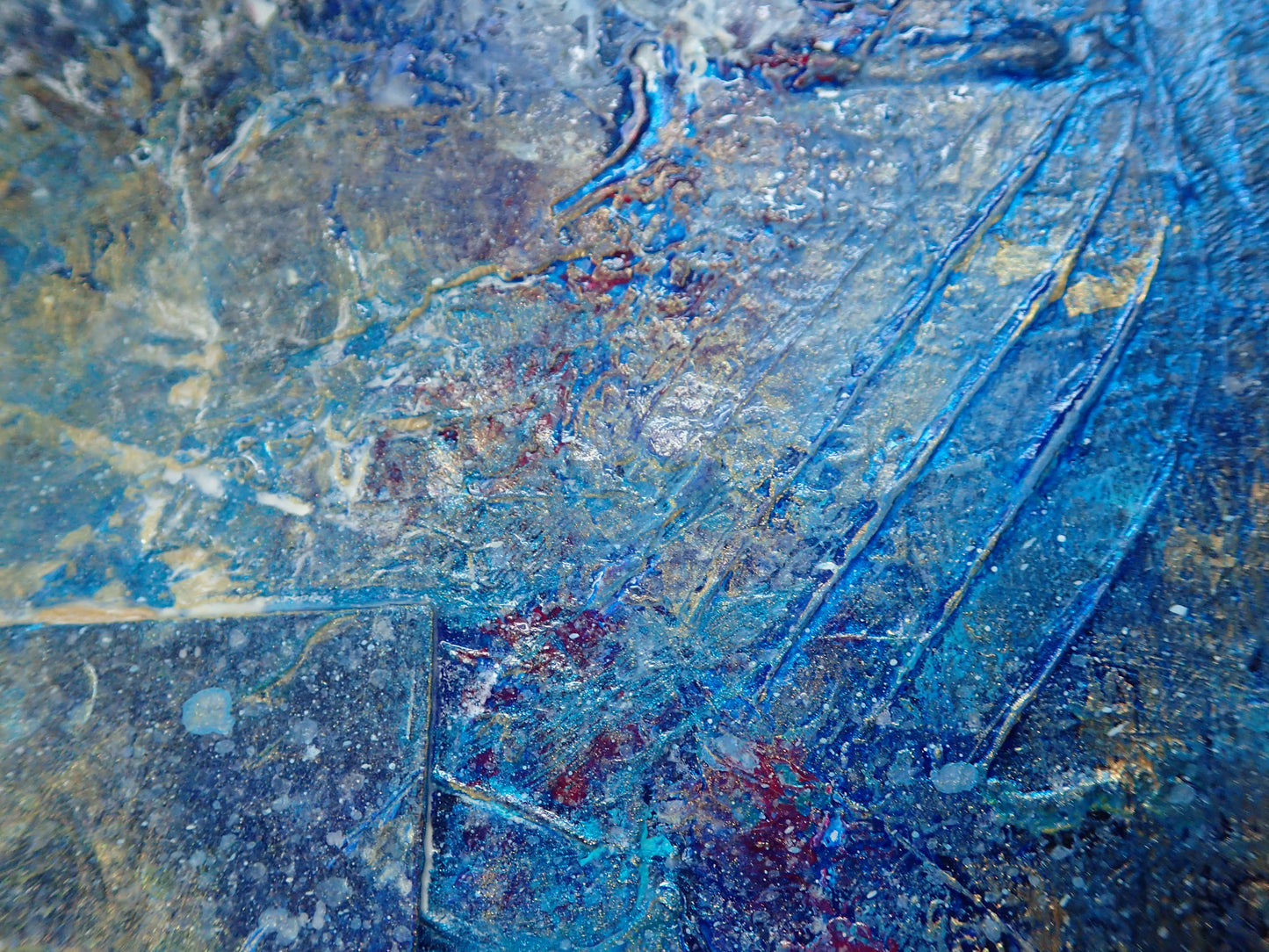 This art is by Kimberli Werner, abstract expressionist artist, based in the UK.