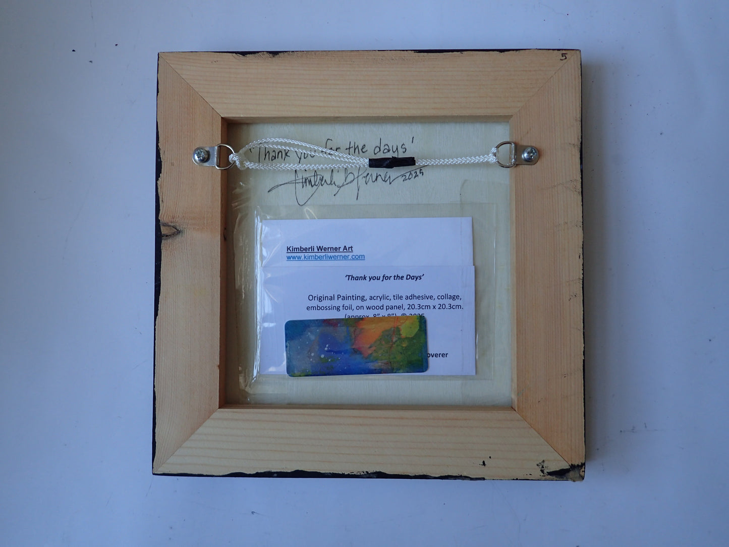 'Thank you for the Days', original painting