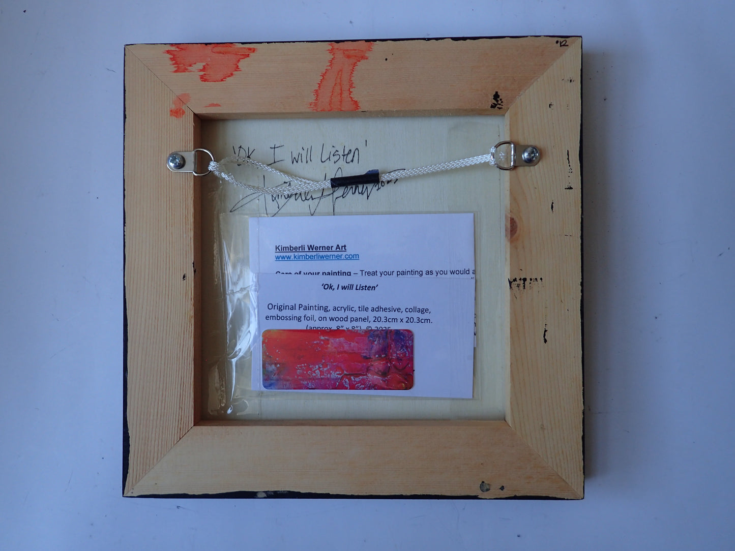 'Ok, I will listen', original painting