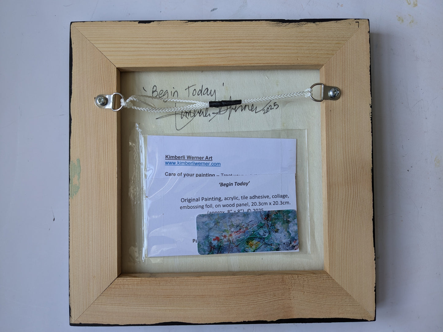 'Begin Today', original painting