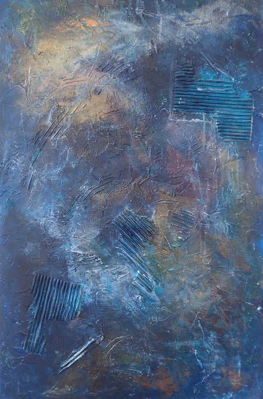 The Space Between - This art is by Kimberli Werner, abstract expressionist artist, based in the UK.
