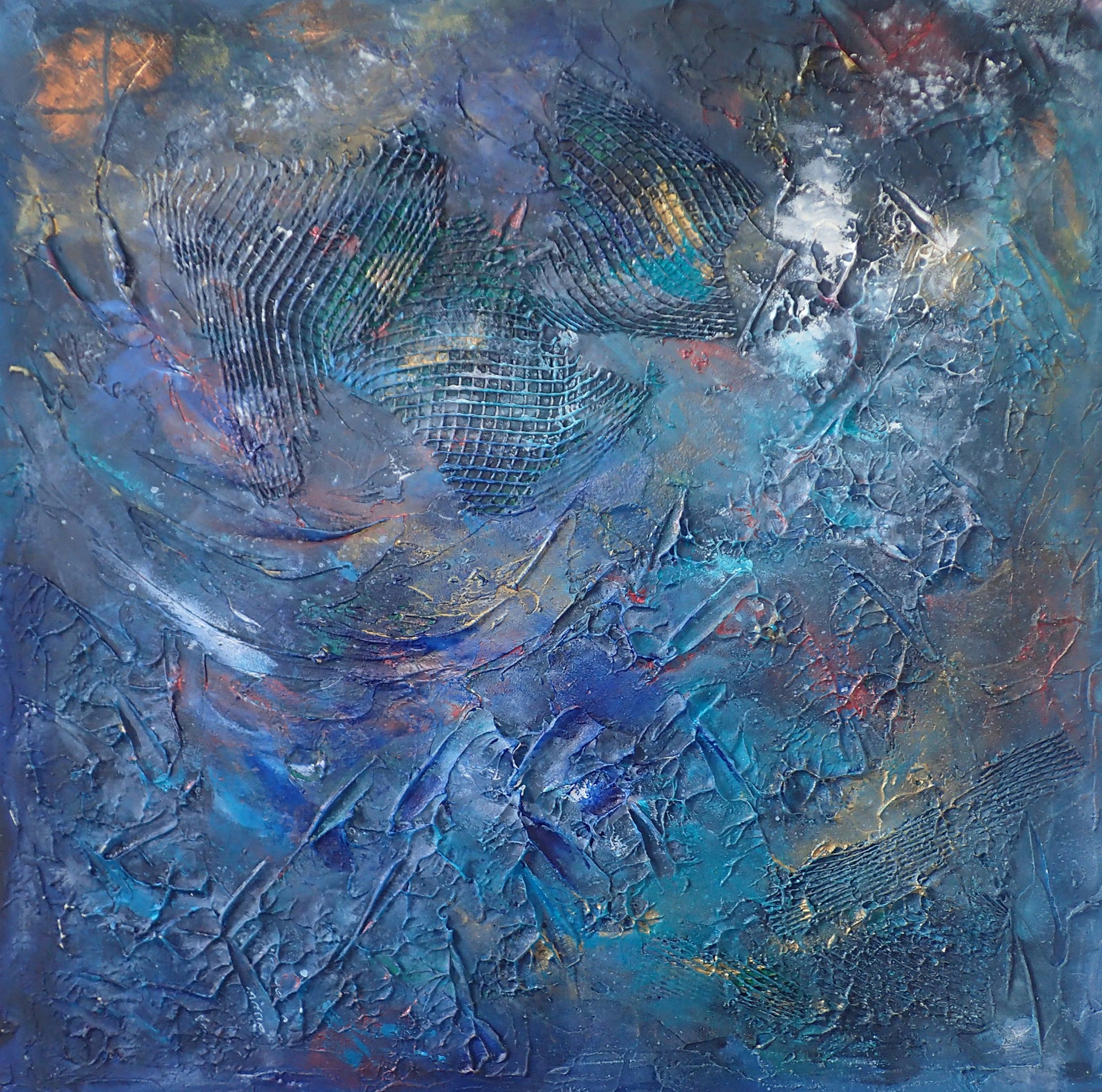 The Wildest of The Wind - This art is by Kimberli Werner, abstract expressionist artist, based in the UK.