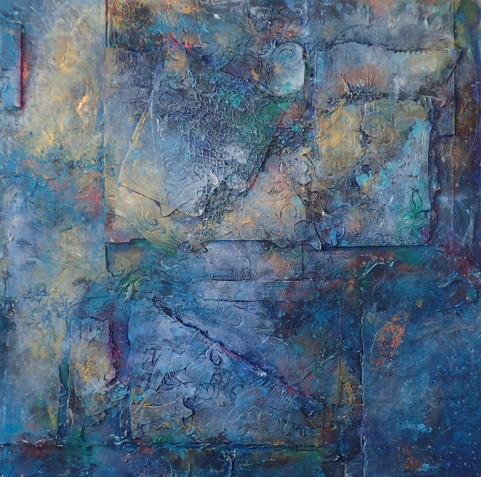 When Home is Everywhere and nowhere - This art is by Kimberli Werner, abstract expressionist artist, based in the UK.