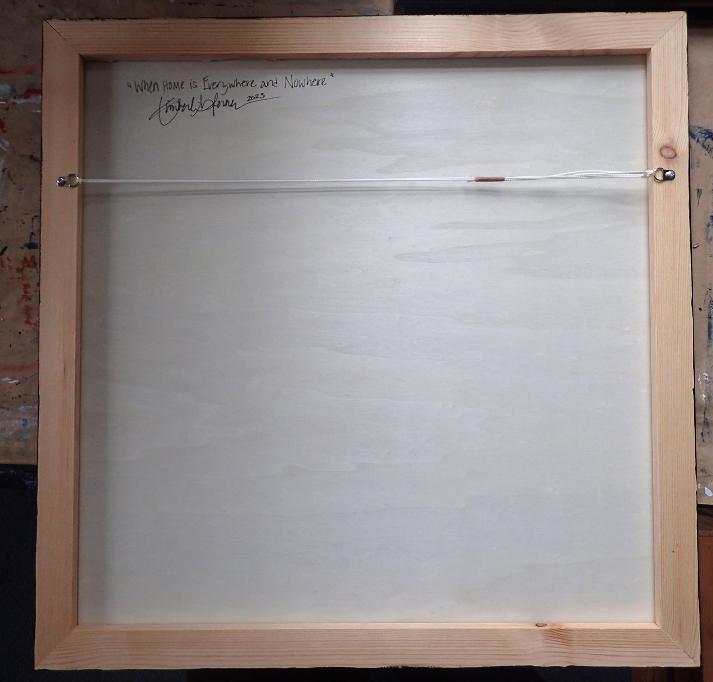 When Home is Everywhere and nowhere - This art is by Kimberli Werner, abstract expressionist artist, based in the UK.