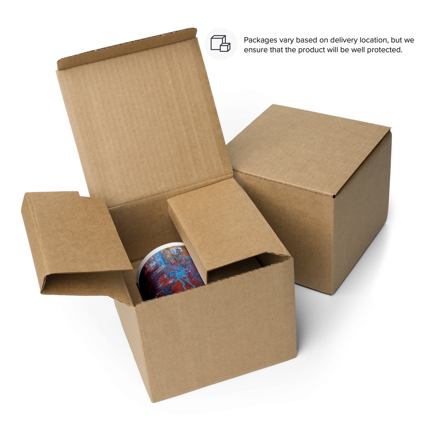 "A Few Moons Back", Mug with Colour Inside