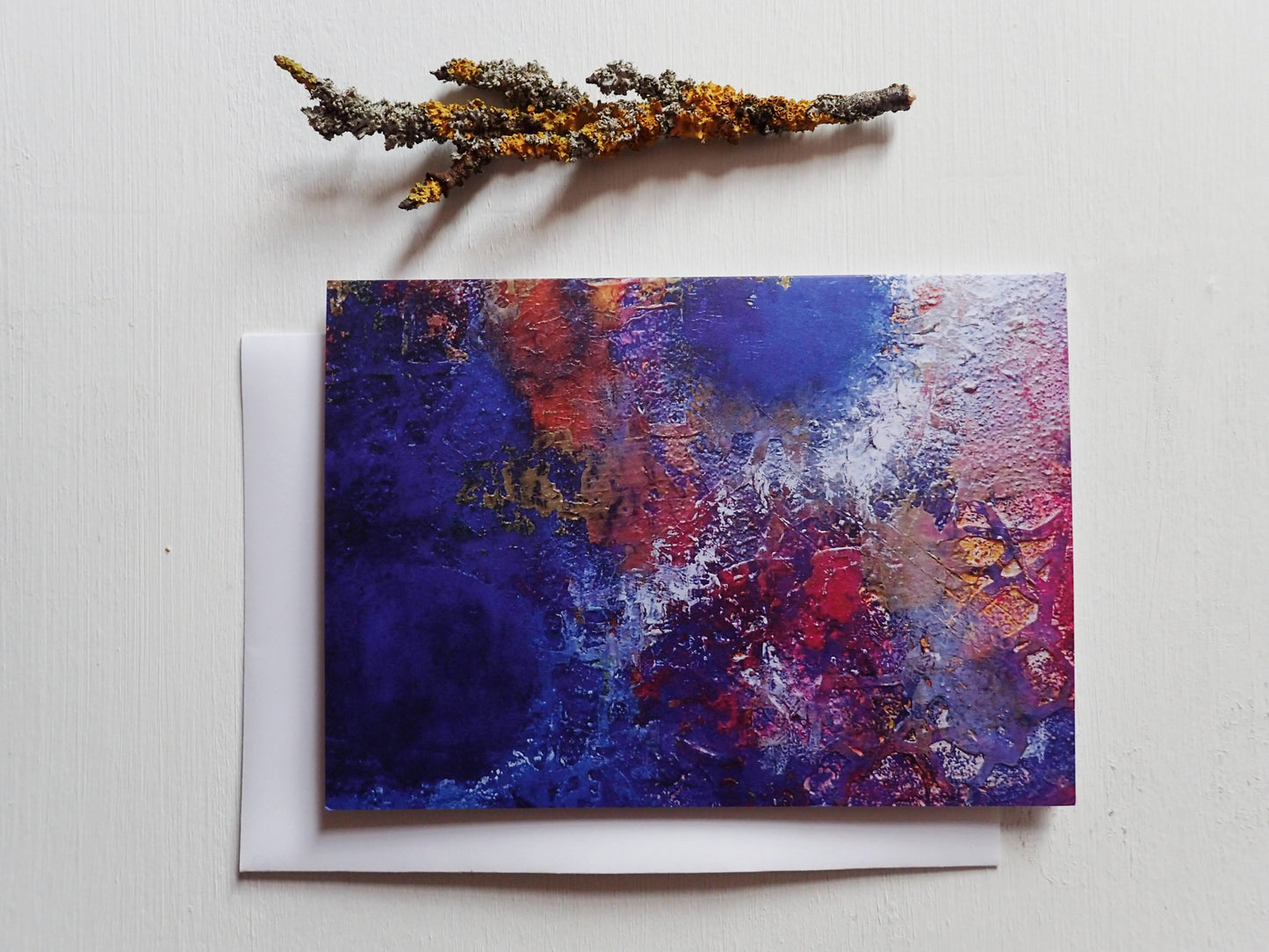 Joy - pack of 5 greetings cards - These greetings cards were printed from original art by Kimberli Werner, abstract expressionist artist, based in the UK.