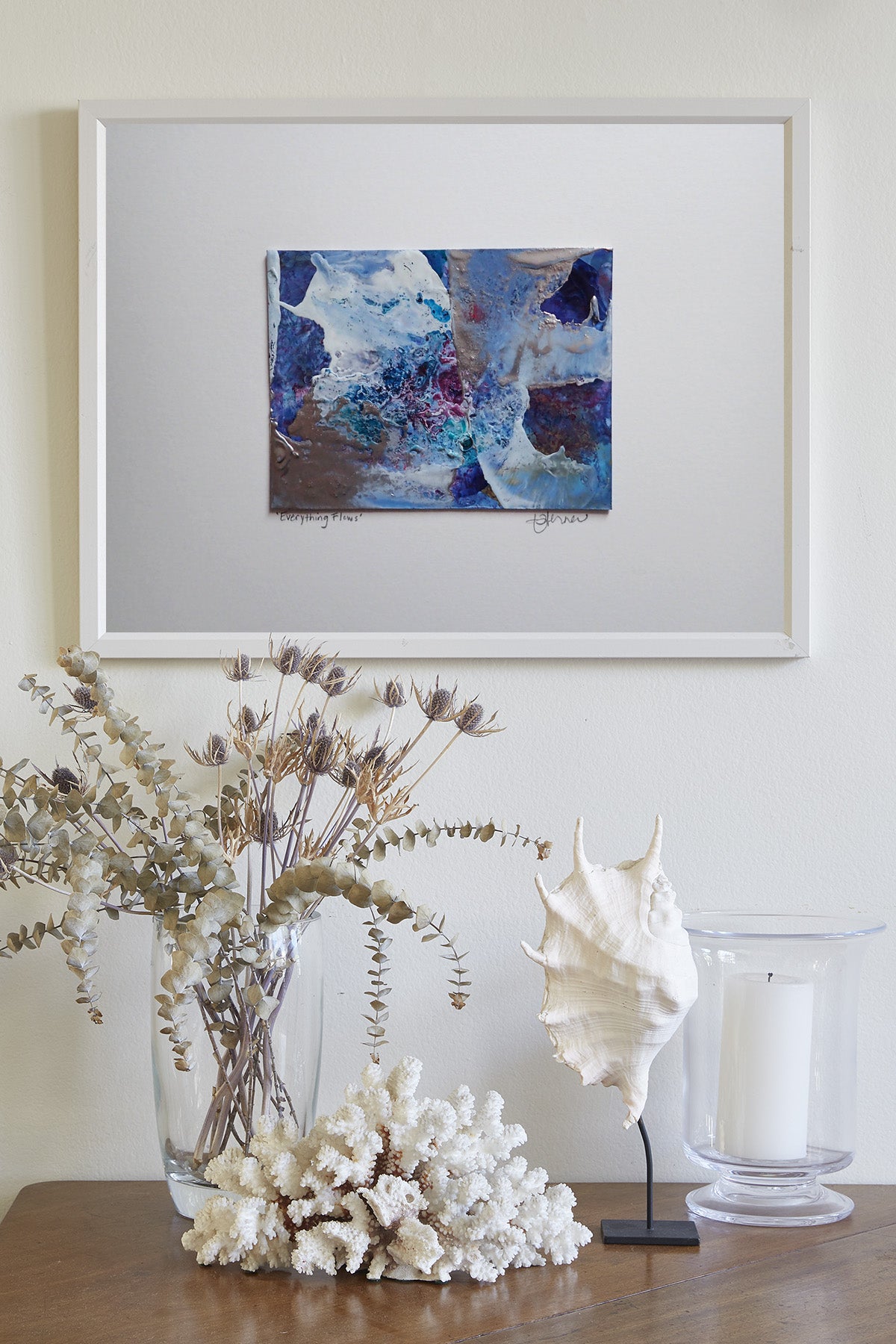 Everything Flows - This art is by Kimberli Werner, abstract expressionist artist, based in the UK.