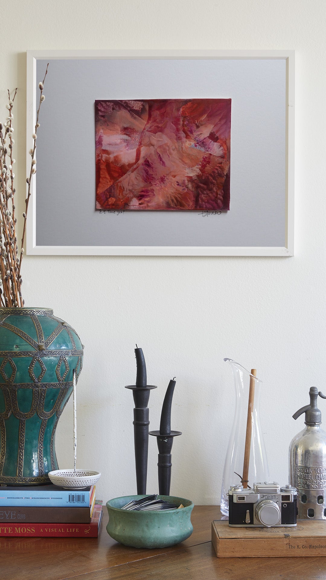 Is it Time Yet? - This art is by Kimberli Werner, abstract expressionist artist, based in the UK.