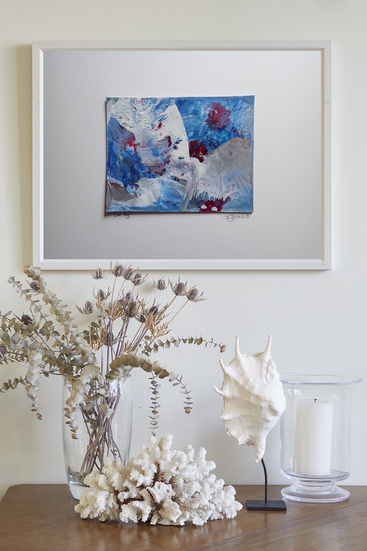 Low Fog - This art is by Kimberli Werner, abstract expressionist artist, based in the UK.