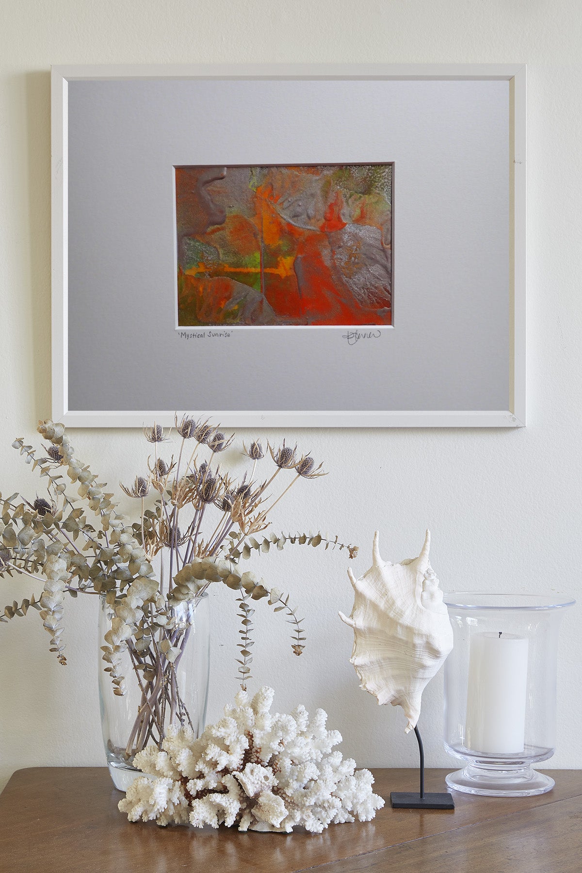 Mystical Sunrise - This art is by Kimberli Werner, abstract expressionist artist, based in the UK.