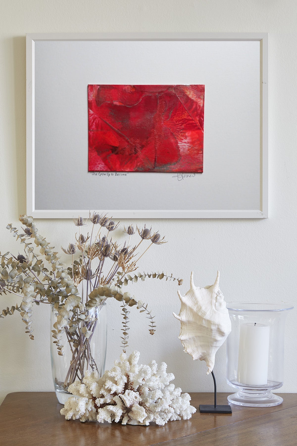 She grew up to Become - This art is by Kimberli Werner, abstract expressionist artist, based in the UK.