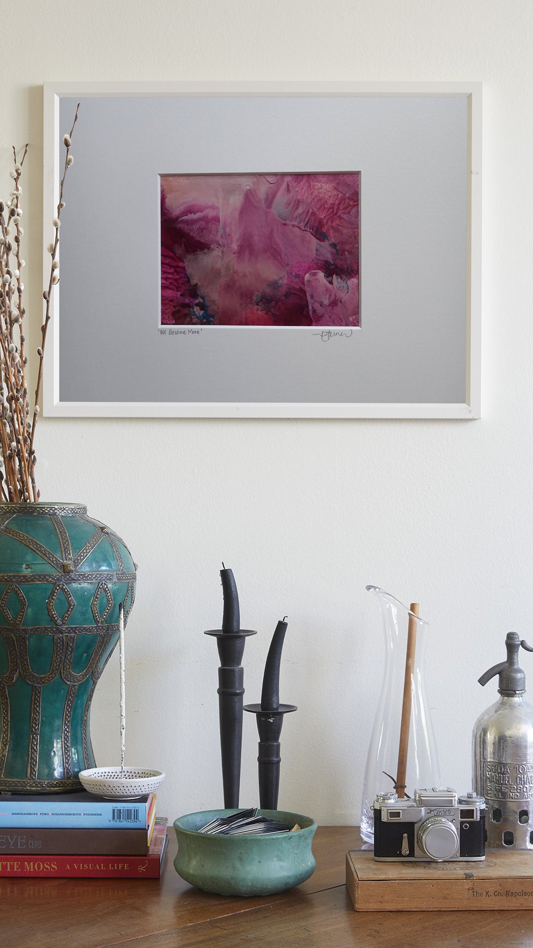 We Become More - This art is by Kimberli Werner, abstract expressionist artist, based in the UK.