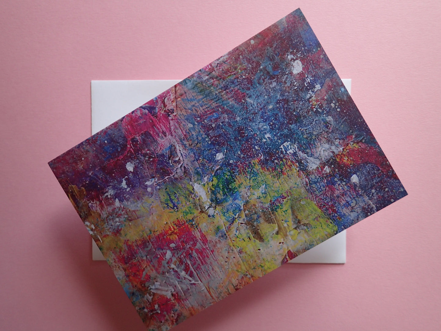 Joy - pack of 5 greetings cards - These greetings cards were printed from original art by Kimberli Werner, abstract expressionist artist, based in the UK.
