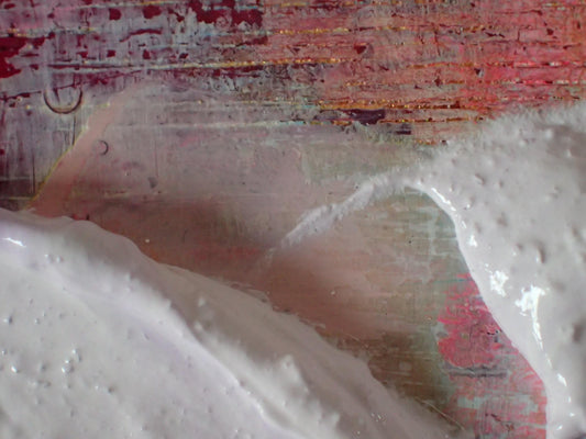 Process : Video Emulsion Paint and Marble Dust