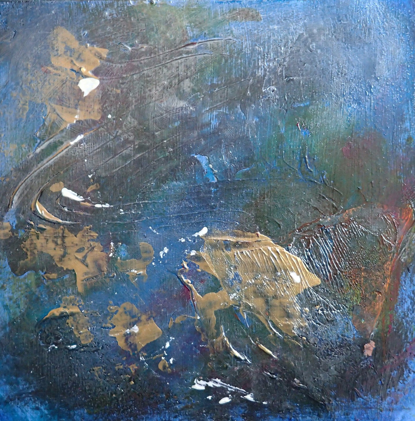 A Day Well Spent - This art is by Kimberli Werner, abstract expressionist artist, based in the UK.