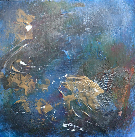 A Day Well Spent - This art is by Kimberli Werner, abstract expressionist artist, based in the UK.