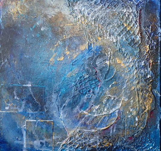 Moonrise - This art is by Kimberli Werner, abstract expressionist artist, based in the UK.