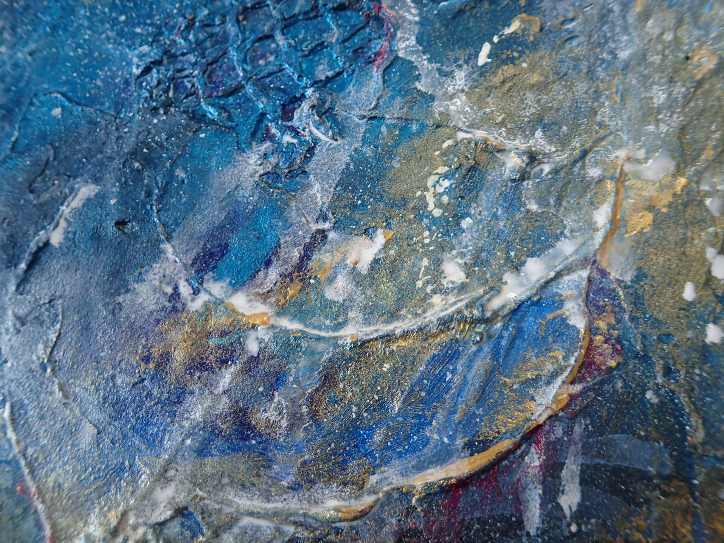 Moonrise - This art is by Kimberli Werner, abstract expressionist artist, based in the UK.