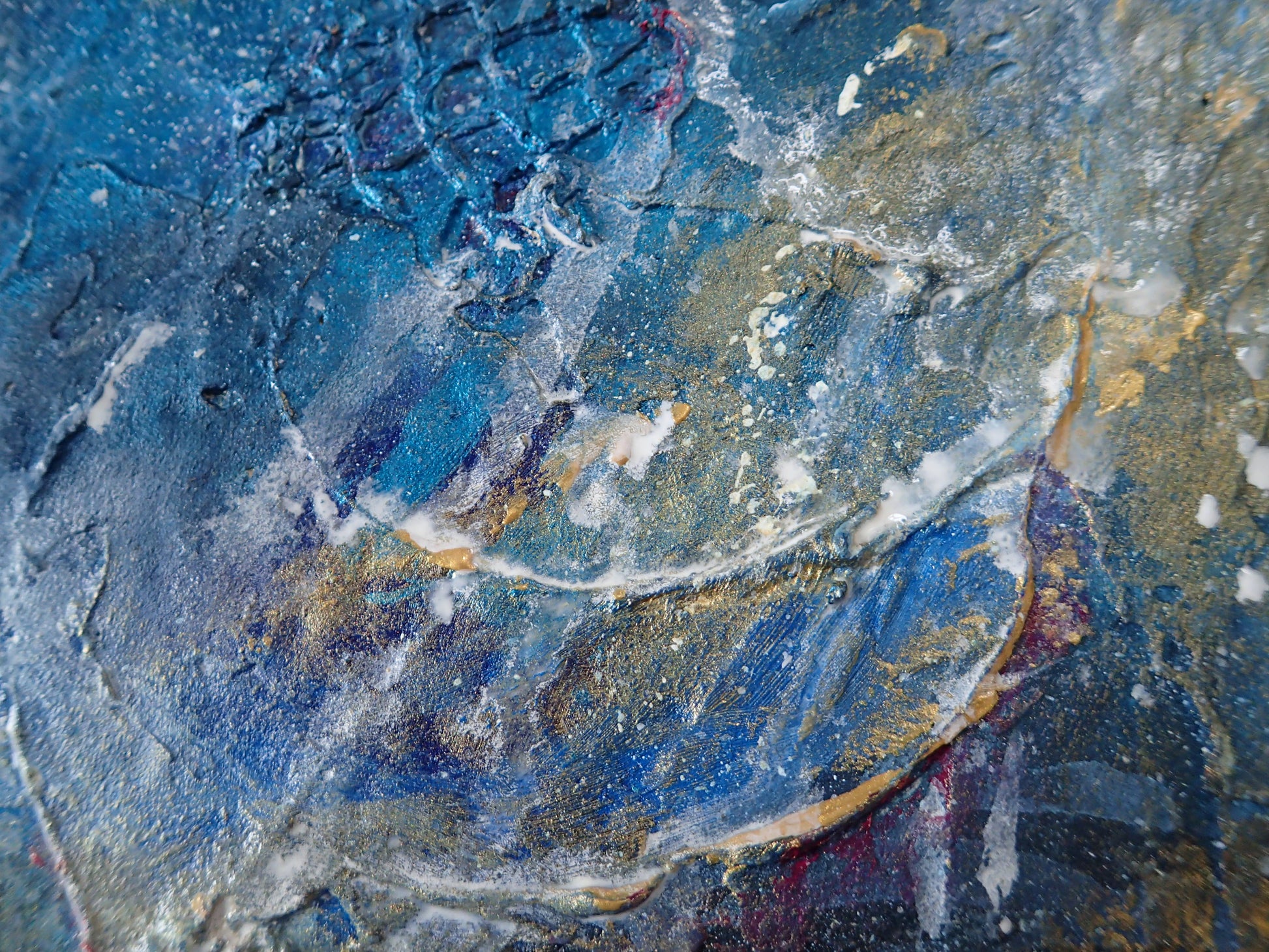 Moonrise - This art is by Kimberli Werner, abstract expressionist artist, based in the UK.