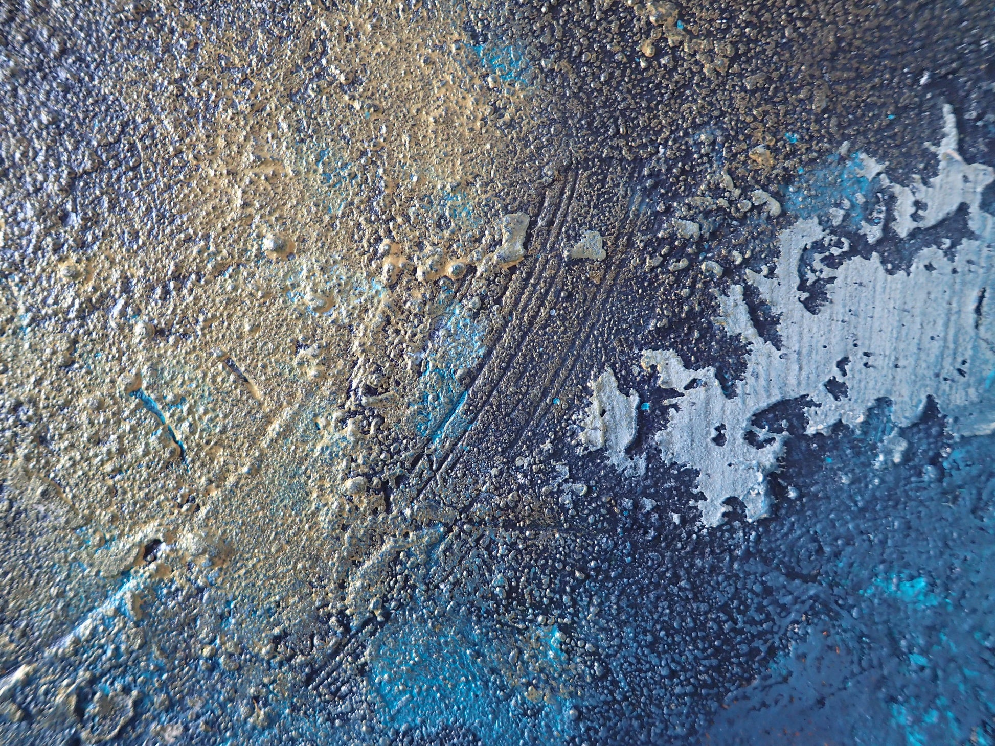 I am Listening - This art is by Kimberli Werner, abstract expressionist artist, based in the UK.