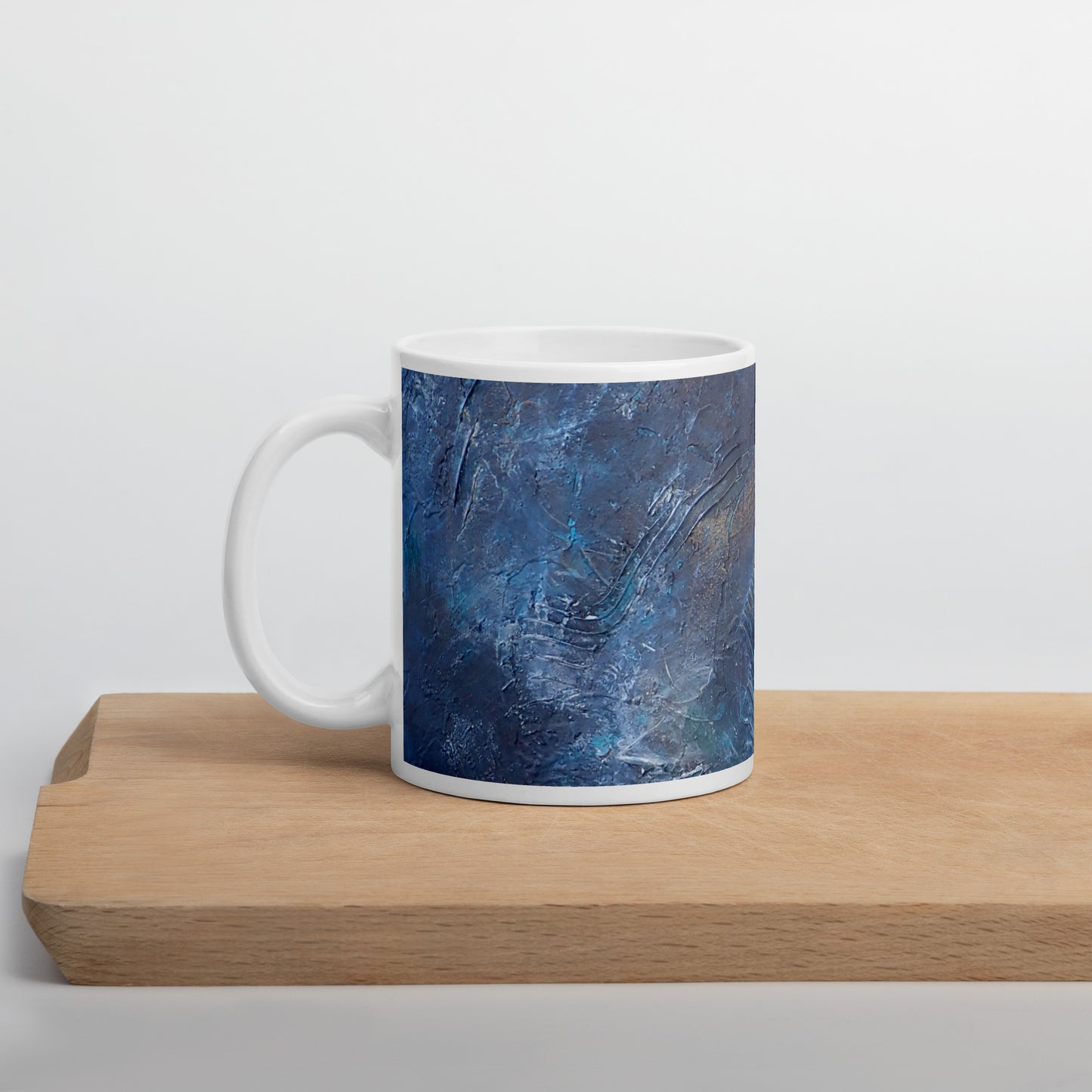 "The Space Between", White glossy mug