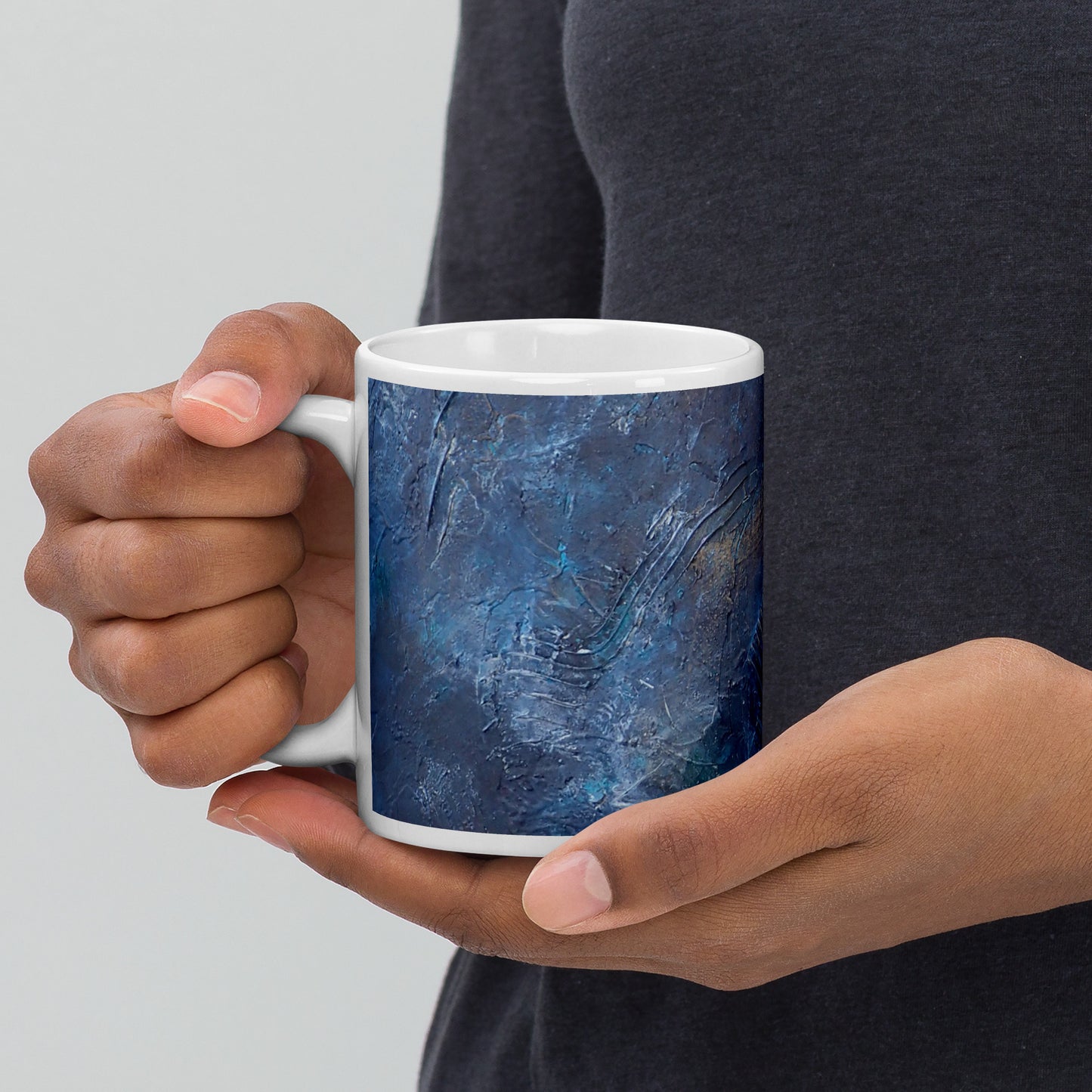 "The Space Between", White glossy mug