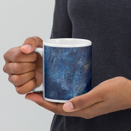 "The Space Between", White glossy mug