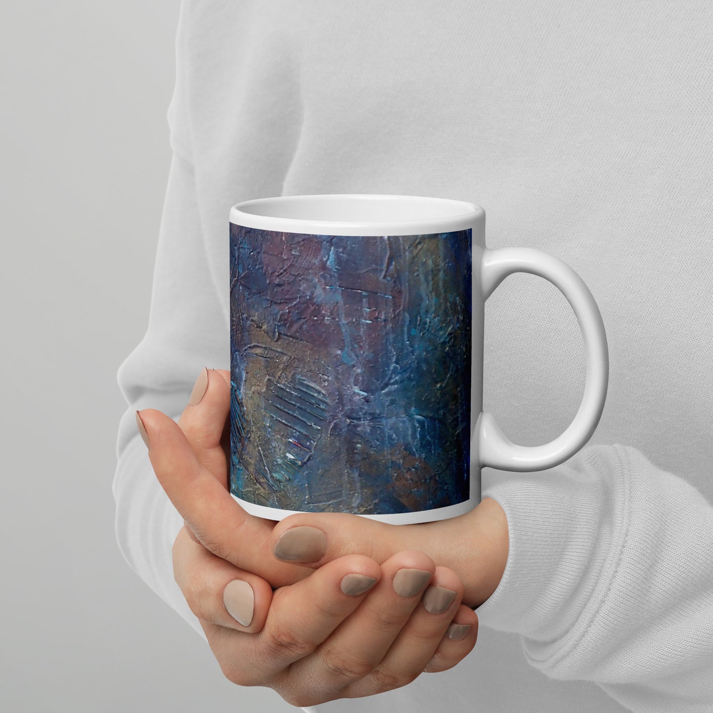 "The Space Between", White glossy mug