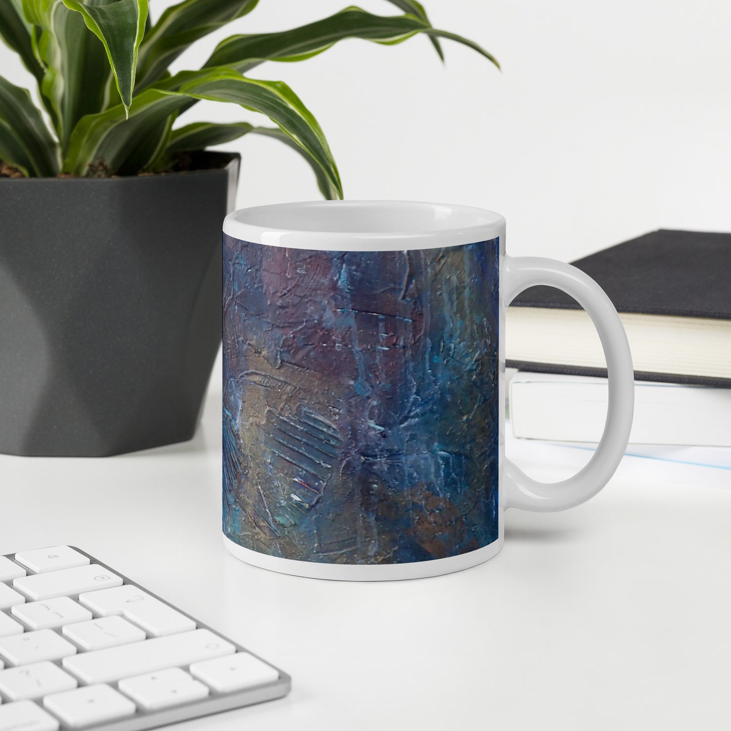 "The Space Between", White glossy mug