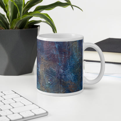 "The Space Between", White glossy mug