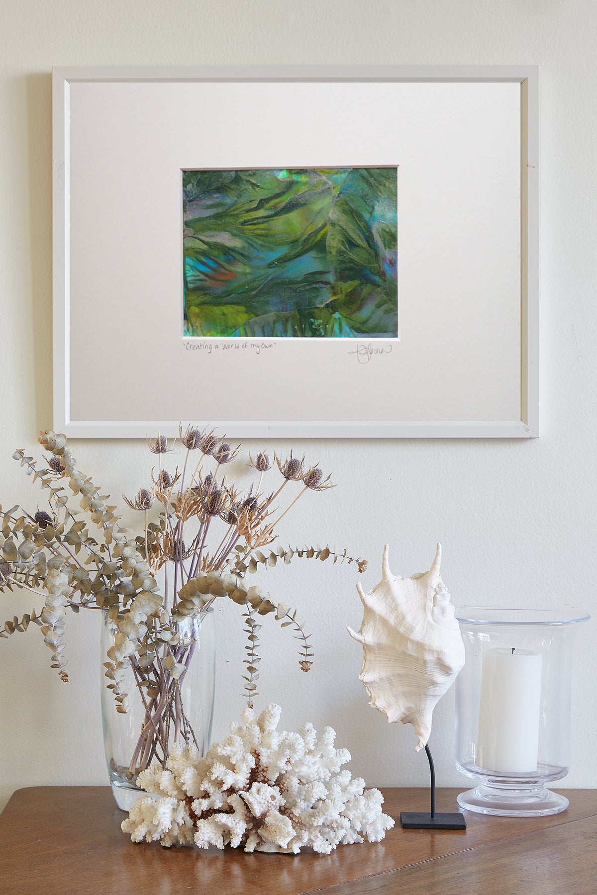 'Creating a World of My Own ', original monotype