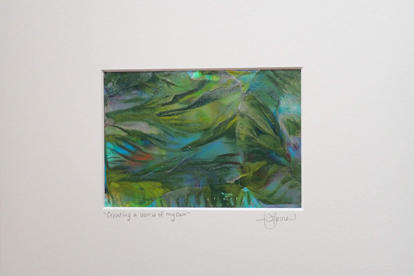 'Creating a World of My Own ', original monotype