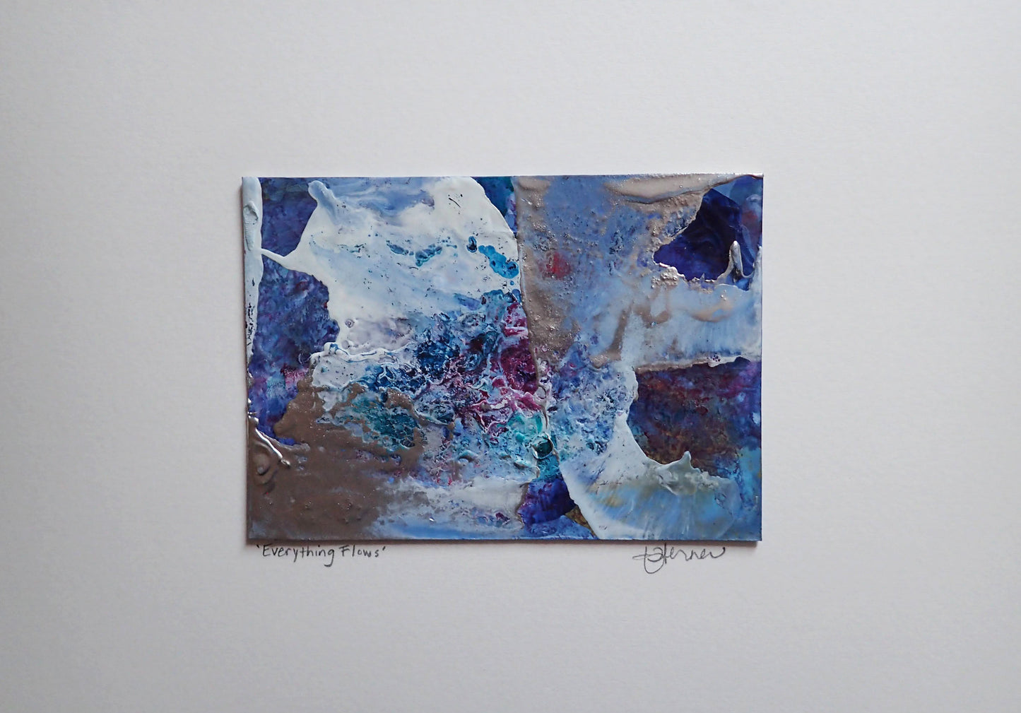 'Everything Flows', original monotype