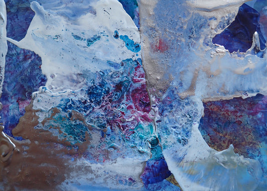 Everything Flows - This art is by Kimberli Werner, abstract expressionist artist, based in the UK.