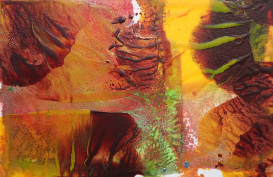'Field of Sunflowers', original monotype