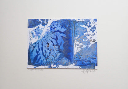 Frozen Waterfalls - This art is by Kimberli Werner, abstract expressionist artist, based in the UK.