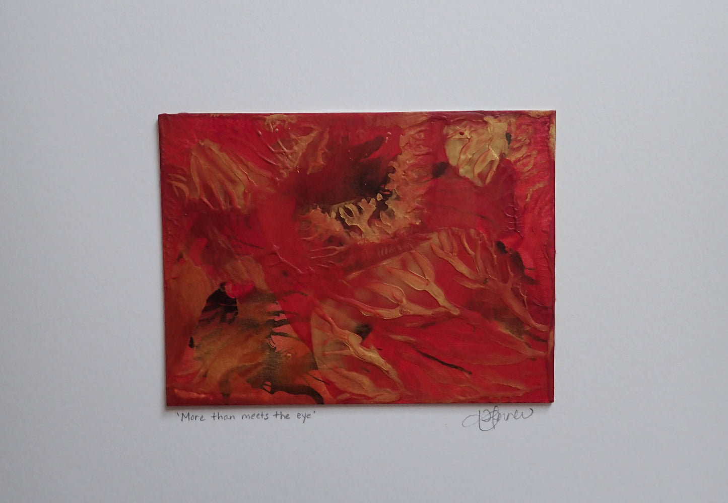 'More Than Meets the Eye', original monotype