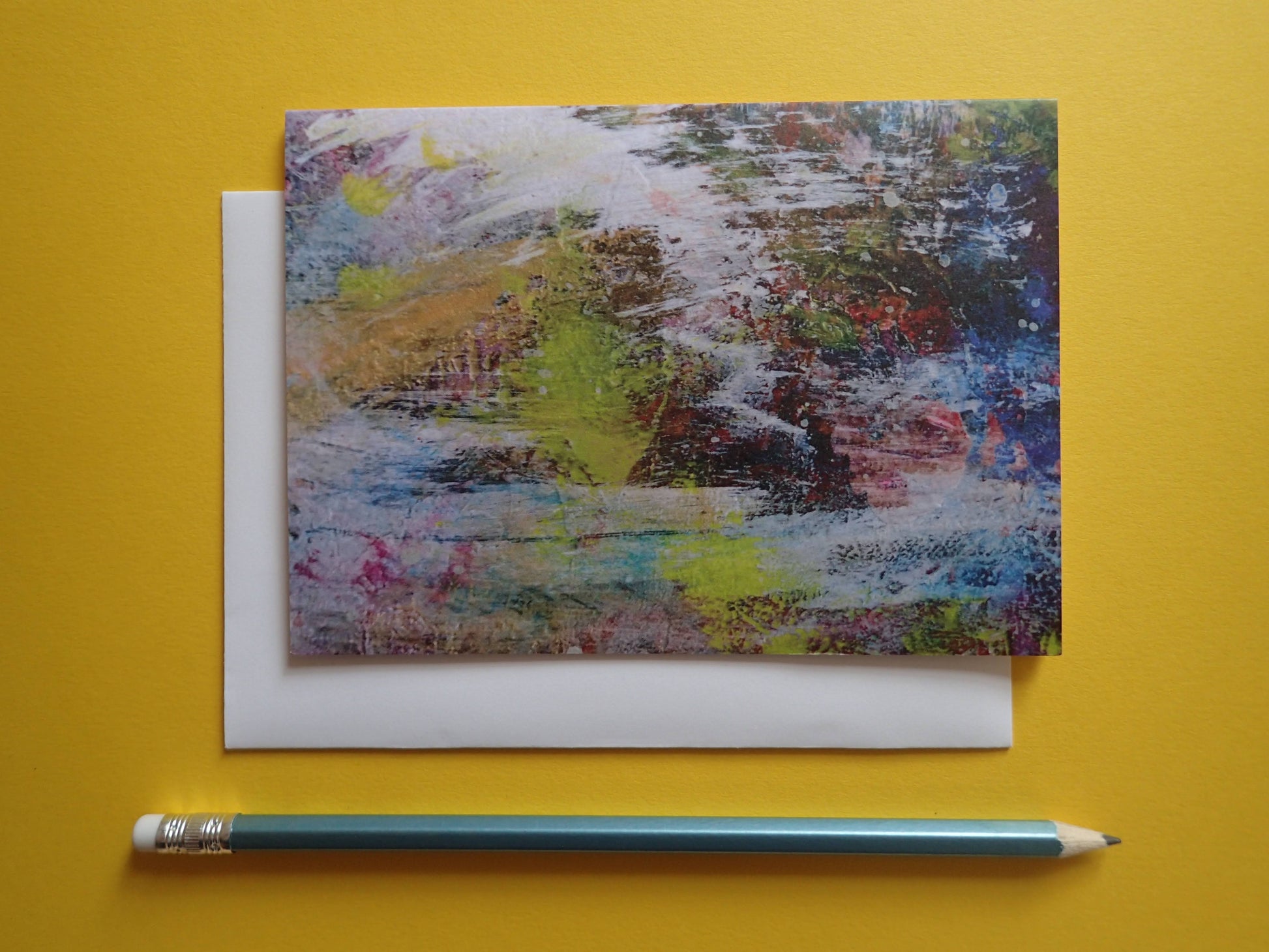 Calm - pack of 5 greetings cards - These greetings cards were printed from original art by Kimberli Werner, abstract expressionist artist, based in the UK.