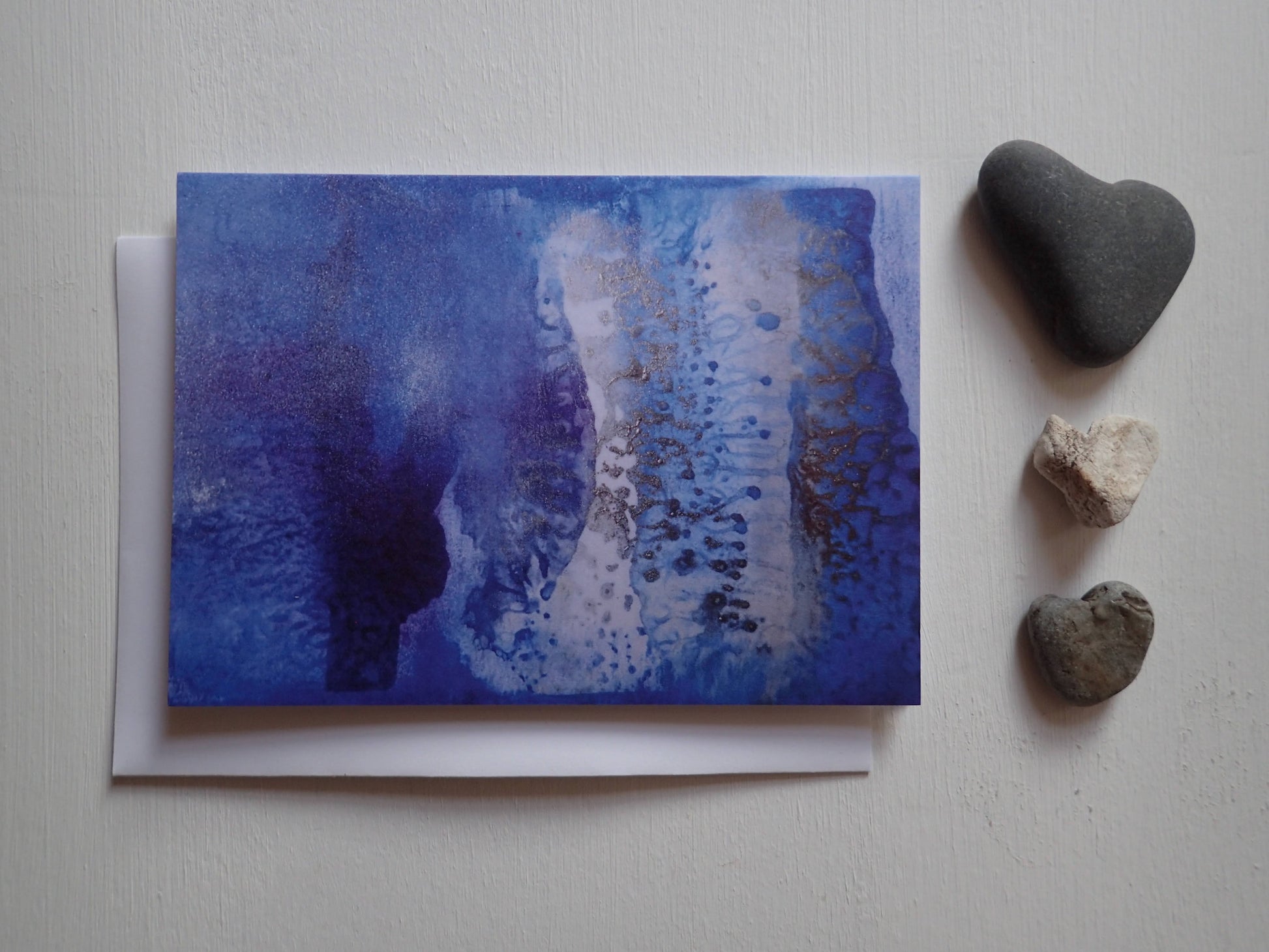 Calm - pack of 5 greetings cards - These greetings cards were printed from original art by Kimberli Werner, abstract expressionist artist, based in the UK.