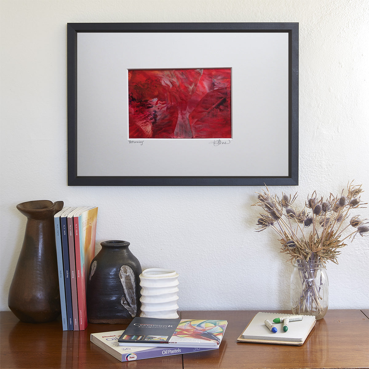 Returning - This art is by Kimberli Werner, abstract expressionist artist, based in the UK.