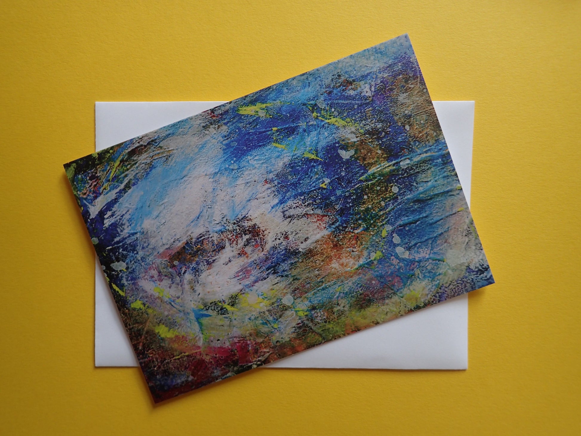 Calm - pack of 5 greetings cards - These greetings cards were printed from original art by Kimberli Werner, abstract expressionist artist, based in the UK.