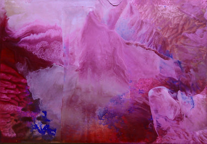 We Become More - This art is by Kimberli Werner, abstract expressionist artist, based in the UK.